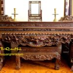 Mẫu Sập bàn thờ gỗ gụ – chạm Tứ Linh và bàn cúng cơm đẹp nhất
