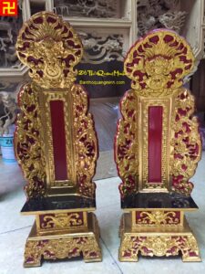 Mẫu bài vị thờ - linh vị thờ gỗ mít đẹp