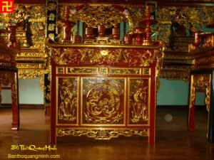 Mẫu bàn thờ Tứ Linh đơn giản - đẹp nhất