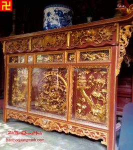 Mẫu bàn thờ chấp tải cho đình chùa đẹp
