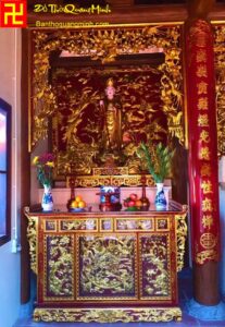 Mẫu bàn thờ chấp tải cho điện thờ Đệ Tạng đẹp nhất