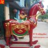 Mẫu ông ngựa thờ bằng gỗ sơn son thếp vàng đẹp