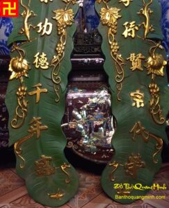 Tàu chuối sơn màu xanh lá đẹp - tau chuoi go