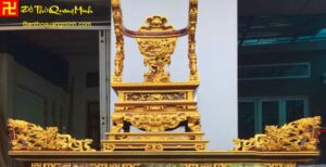 Mẫu ngai thờ sơn son thếp vàng đẹp tại Sơn Đồng