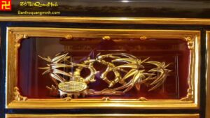 Hình ảnh ô tranh chạm cây trúc đẹp