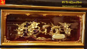 Hình ảnh ô tranh chạm cây mai đẹp