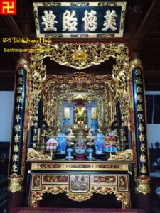 Phòng thờ mẫu cúng tổ tiên đẹp nhất ( hoanh phi cau doi dep nhat )