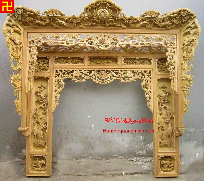 mau thieu chau dep 3 (3) Mẫu thiều châu chạm tứ linh hóa tứ quý đẹp