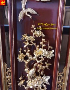 Hình ảnh chim hạc sà xuống cây mai ý nghĩa