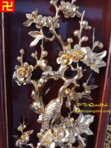 Bức tranh phong thủy Mai Hạc tinh xảo nhất