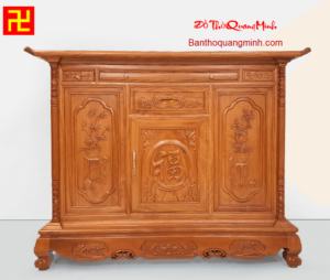 Mẫu thủ thờ gỗ hương Bầu rượu túi thơ đẹp ý nghĩa