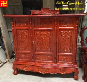 Bàn thờ chạm Lưỡng Long cuốn thủy hay nhất