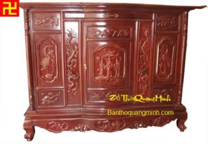 Mẫu bàn chạm Hạc cắp thư