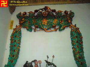 Mẫu tàu chuối lá sen gỗ thờ cảnh đẹp nhất