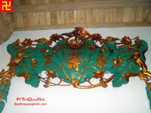 Mẫu tàu chuối lá sen sơn màu xanh lá chuối đẹp