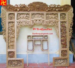 Mẫu thiều châu - thieu chau, chạm Tùng Chúc Cúc Mai đẹp