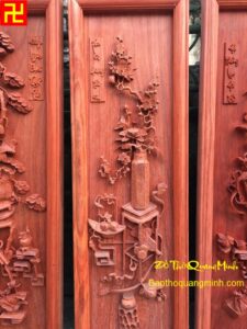 Bức tranh Bình Mai đẹp - mẫu tranh tứ bình đẹp