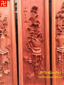 Bức tranh Bình Sen đẹp - mẫu tranh tứ bình đẹp