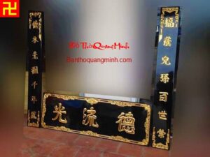 Mẫu hoành phi câu đối triện đẹp - đơn giản
