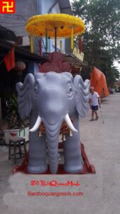 Mẫu voi thờ bằng gỗ mít đẹp