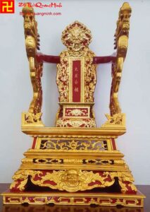 Mẫu ỷ thờ chạm Tứ Linh hóa cùng linh vị thờ đẹp nhất