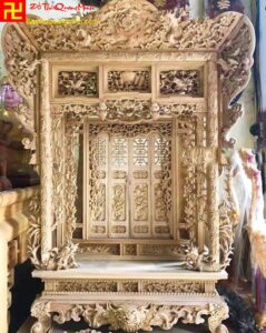 Mẫu khám thờ chạm Tùng Trúc Cúc Mai đẹp