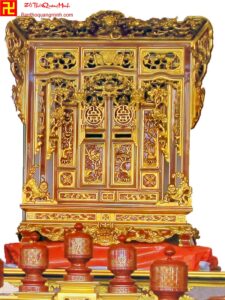 Mẫu khám thờ 2 cánh và 2 bức vách sơn son thếp vàng đẹp