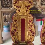 Mẫu bài vị thờ đẹp – Bài vị thờ gia tiên bằng gỗ thếp bạc phủ hoàng kim