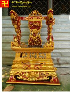 Mẫu ỷ thờ đẹp sơn son thếp vàng, thếp bạc