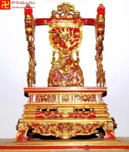 Mẫu ỷ thờ đẹp chạm Thượng Cầm Hạ Thú