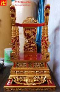 Mẫu ngai thờ đẹp sơn son thếp vàng ý nghĩa