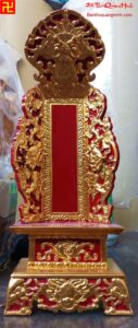 Mẫu linh vị thờ gia tiên sơn son thếp vàng đẹp