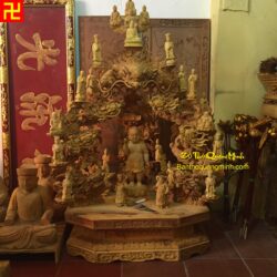 Mẫu Tòa Cửu Long Đẹp – Đồ Thờ Tượng Phật Quang Minh Sơn Đồng